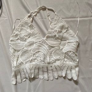Lace crop top
